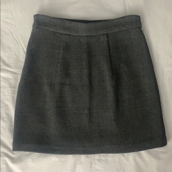 Milly grey wool skirt size 0 downtown girl aesthetic - Picture 2 of 6
